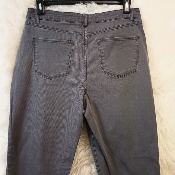 Croft & Barrow Gray Straight Leg Pants Size 14 Regular - Picture 8 of 9